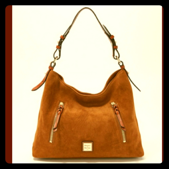 Dooney & Bourke Handbags - Dooney and Bourke Suede Hobo Bag